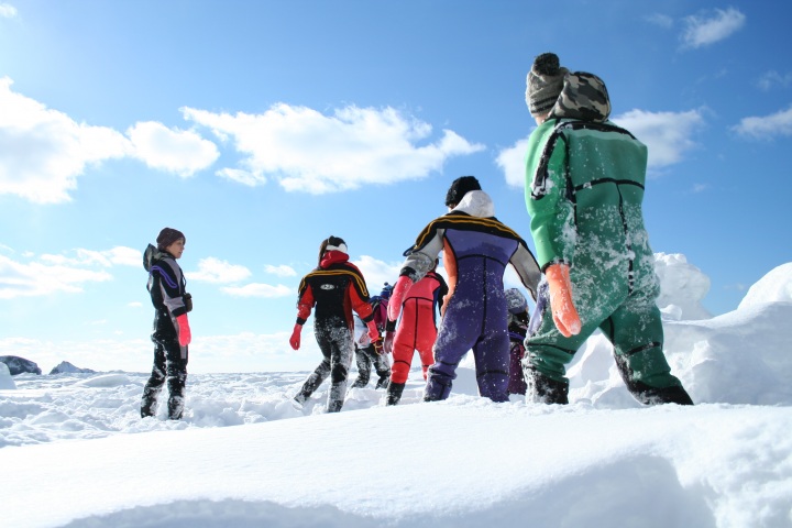 Enjoy the experience of walking on drift ice Shiretoko and Abashiri Trip