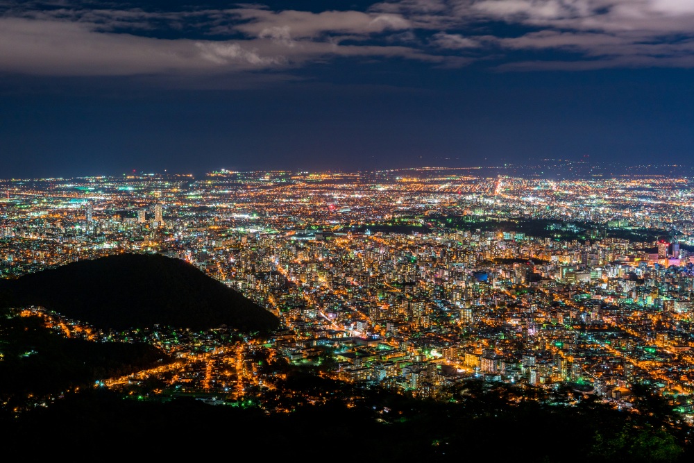 札幌市内で見られる絶景「藻岩山」