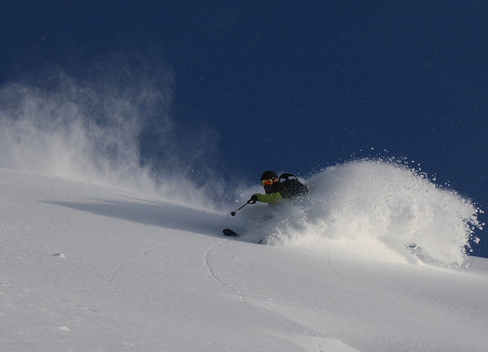 The numerous ridges and gullies that make up Mount Rishiri’s imperfect conical shape form the perfect terrain for backcountry skiing and snowboarding.