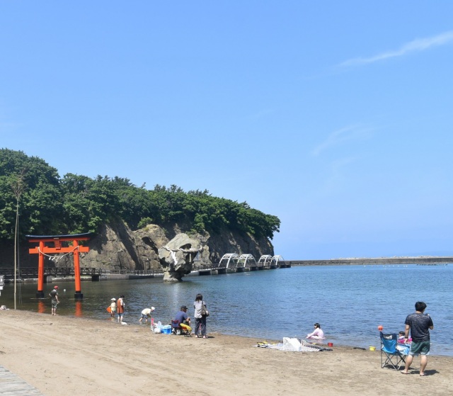 かもめ島海水浴場（江差町）