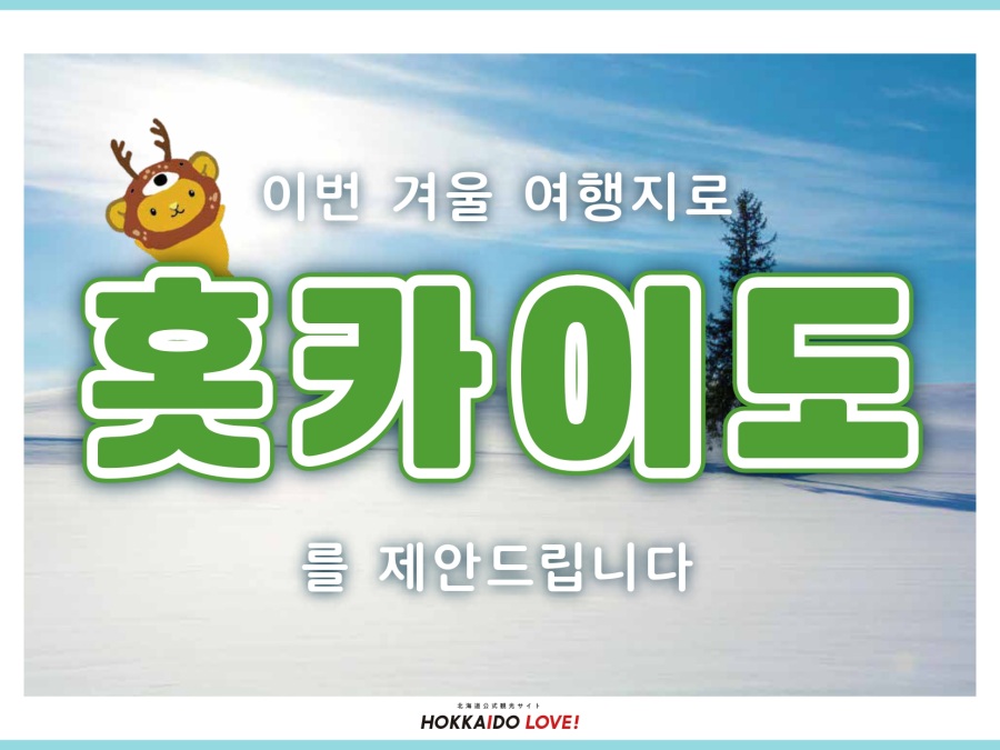 여행지 선택을 원만하게! 홋카이도 여행 제안 자료 [겨울편]