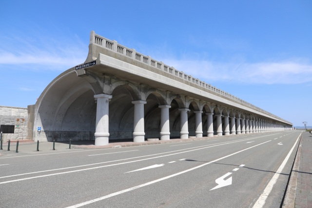 Wakkanai Port North breakwater dome