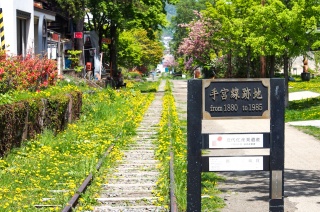 Site of the former Japanese National Railways Temiya Line