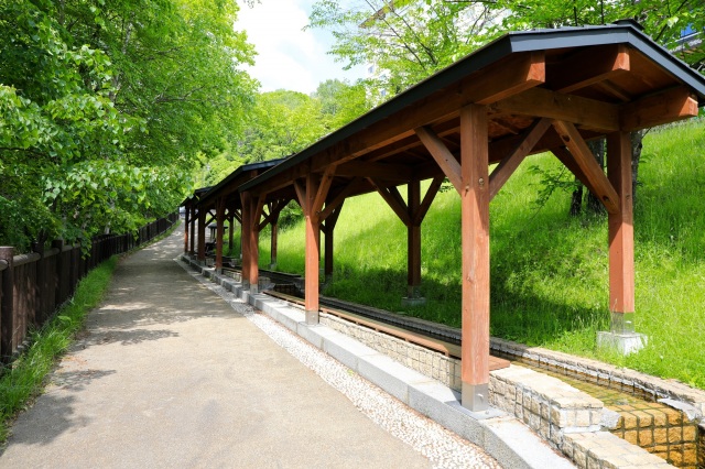 北湯沢温泉にある足湯