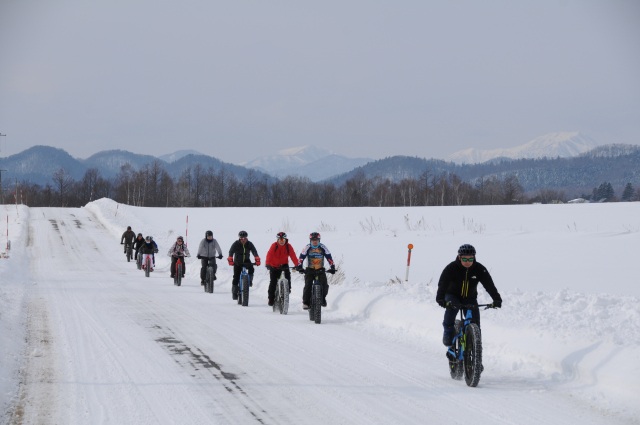 スノーバイクライドin塩別つるつる温泉