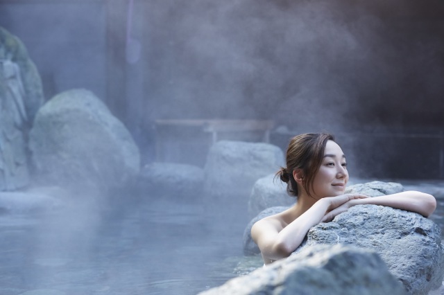 Unwind in a hot spring