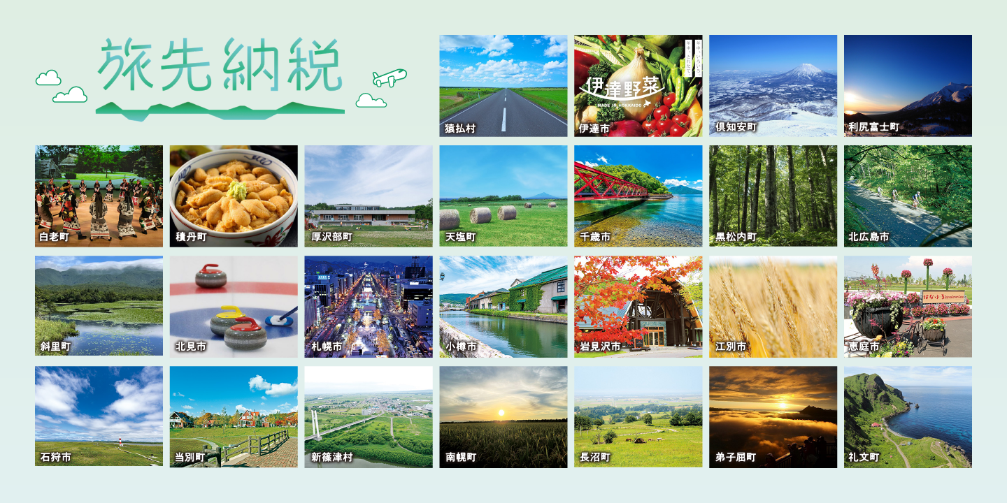 北海道の旅先納税Ⓡ